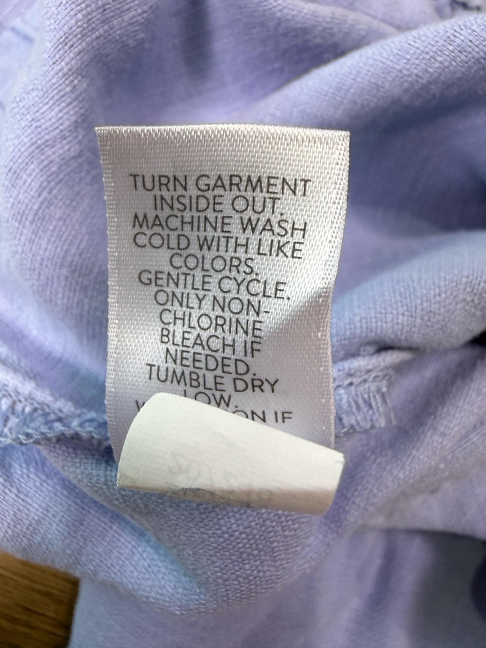 Pure Jill Periwinkle Blue Linen Blend Wide Leg Crop Pants Pull On Size Large - Picture 7 of 10